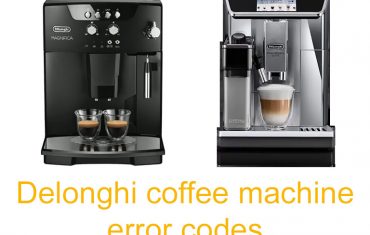 Delonghi coffee machine error codes