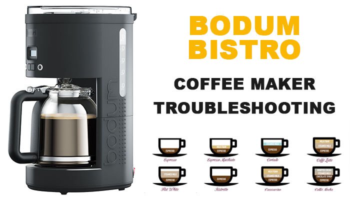 Bodum bistro coffee maker troubleshooting